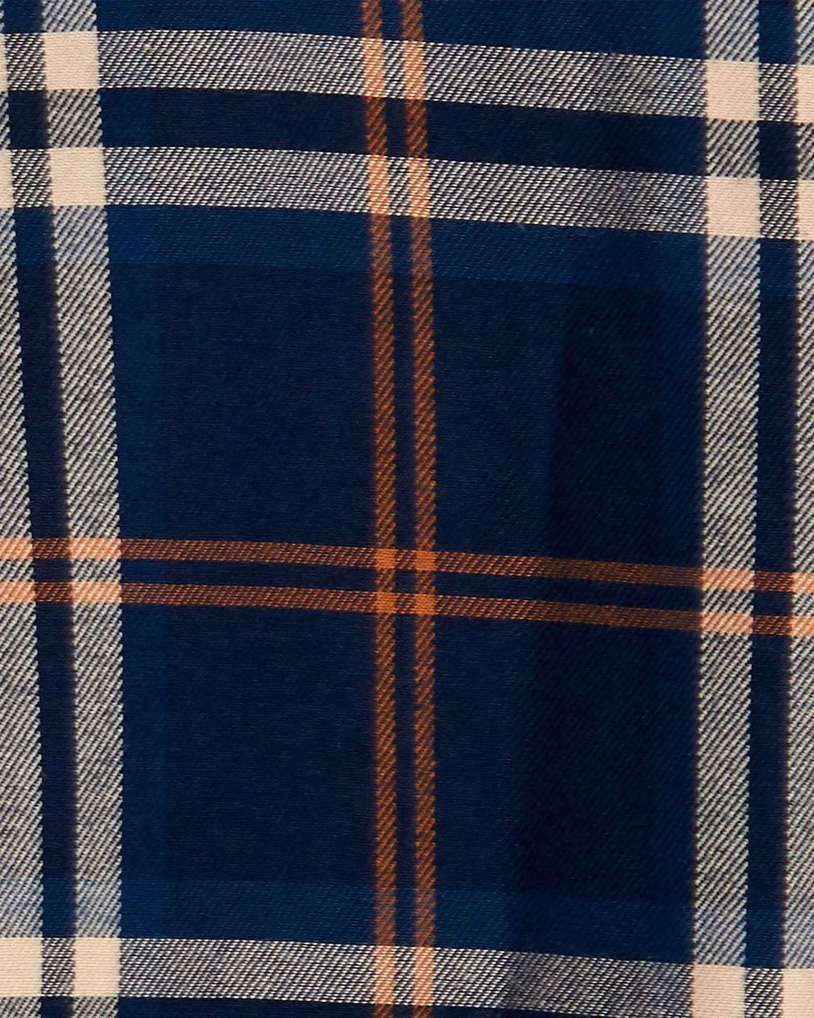 Barbour Highland Check 20 Tailored Fit Button down Collar In Blue