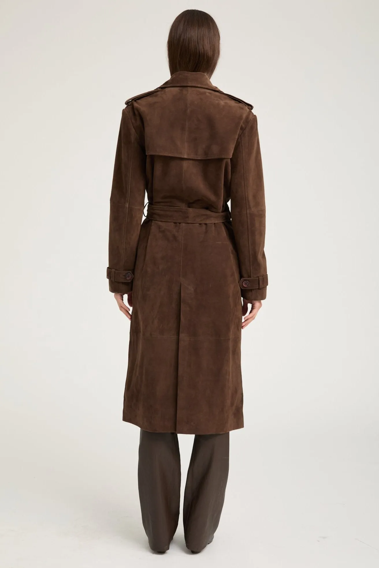 Belle De Jour Americano Suede Trench