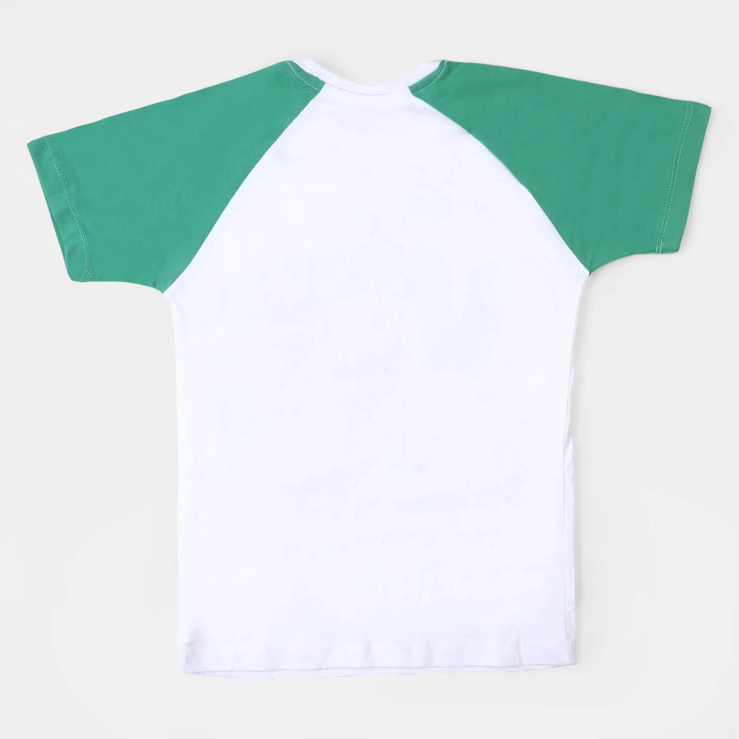 Boys T-Shirt Laugh-White/Green