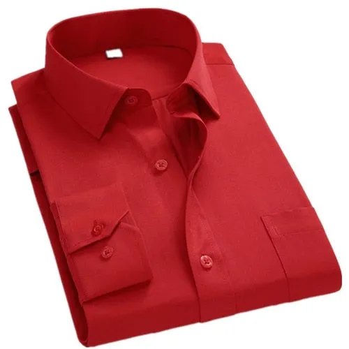 Classical Design Cotton Men Dress Shirts Business Formal