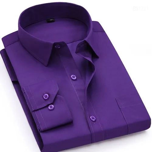 Classical Design Cotton Men Dress Shirts Business Formal