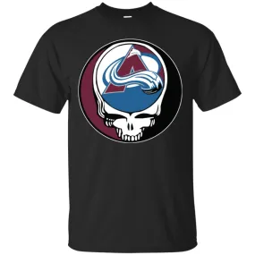 Colorado Avalanche Grateful Dead Steal Your Face Hockey Nhl Shirts