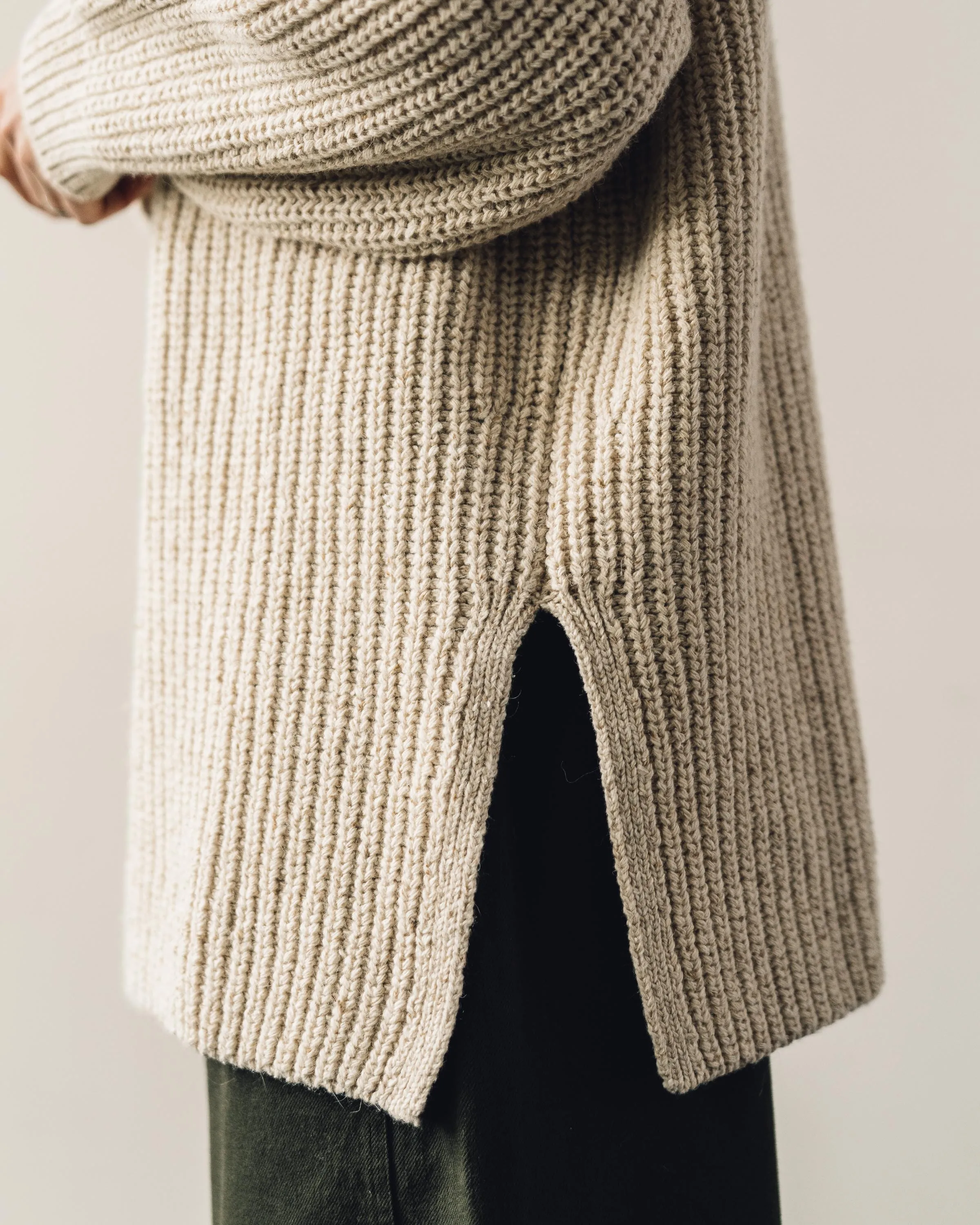 Cordera Chunky Soft Wool Sweater, Natural