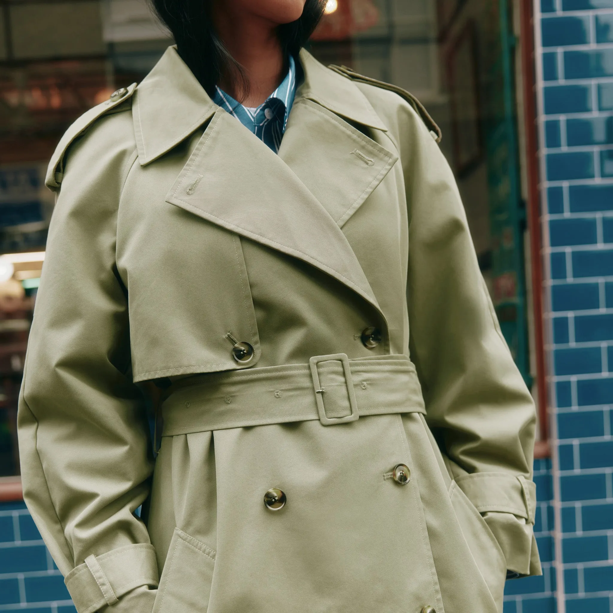 Double Breasted Classic Trench Coat