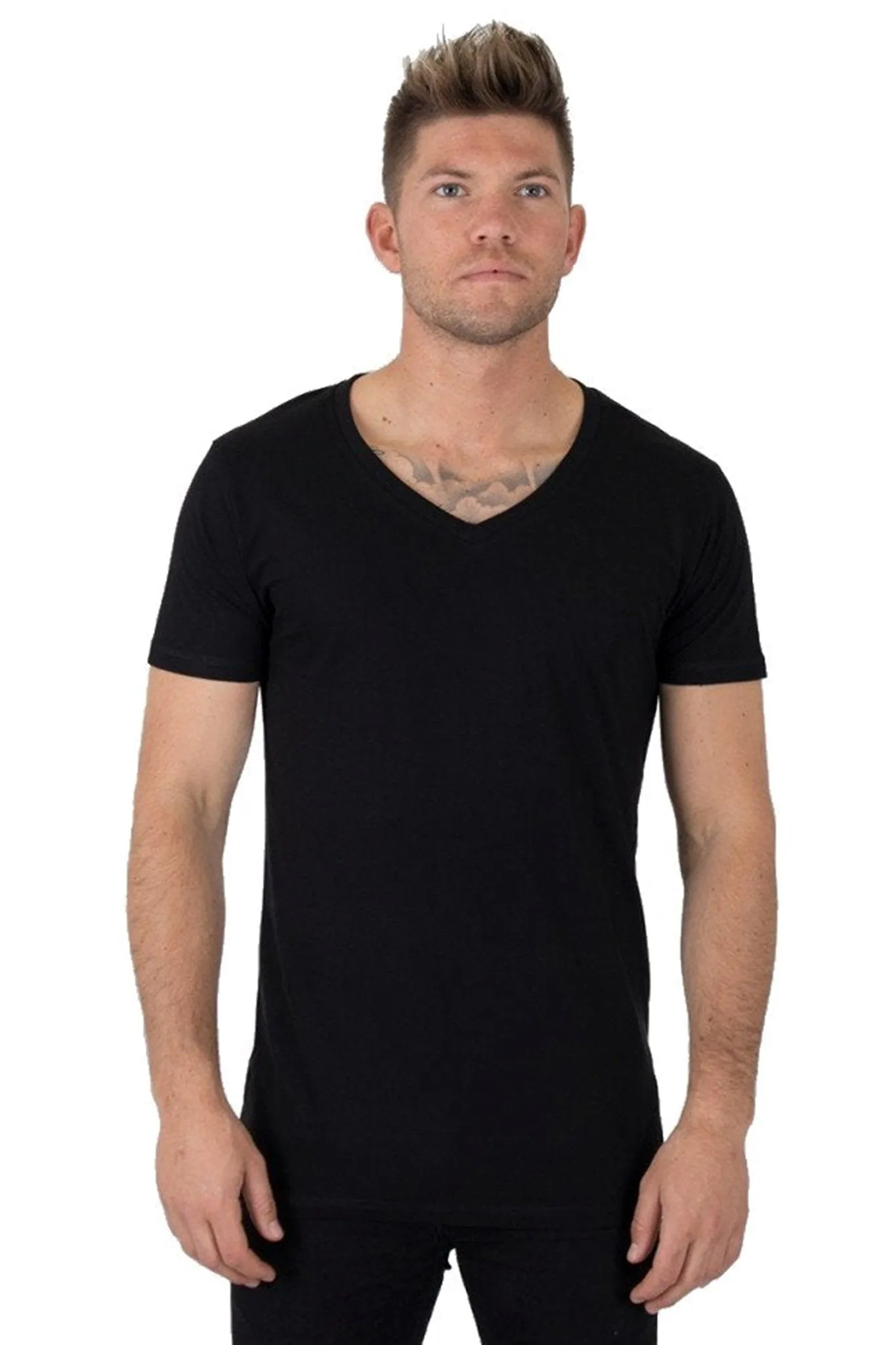 Dyb V-Neck - Sort