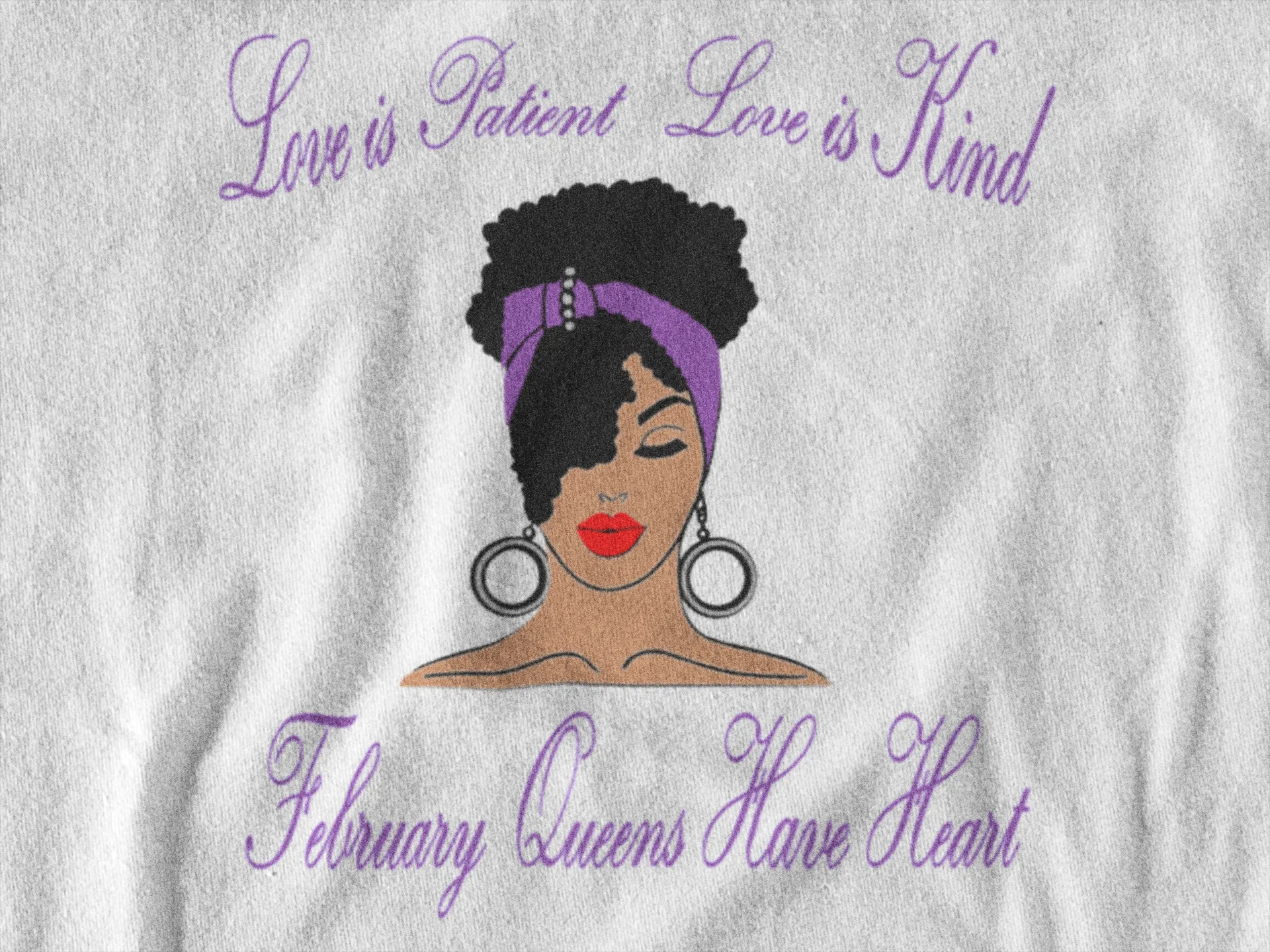 February Birthday Queen Tee - V-Neck