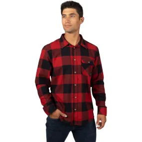 FXR Timber Flannel Shirt Button-Up Rust/Black Red