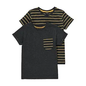 George 2 Pack Striped T-shirts