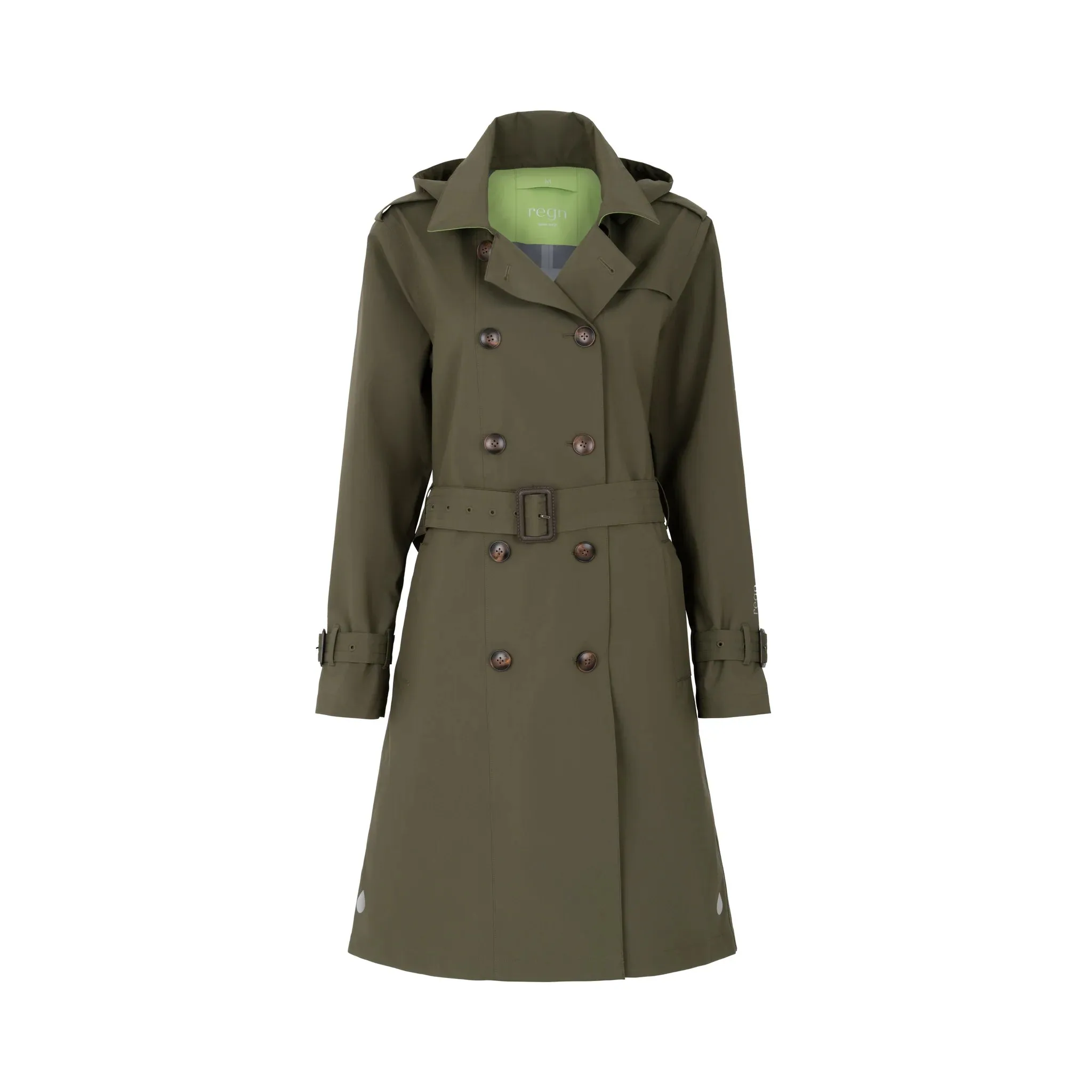 Gill Trench Raincoat | Olive