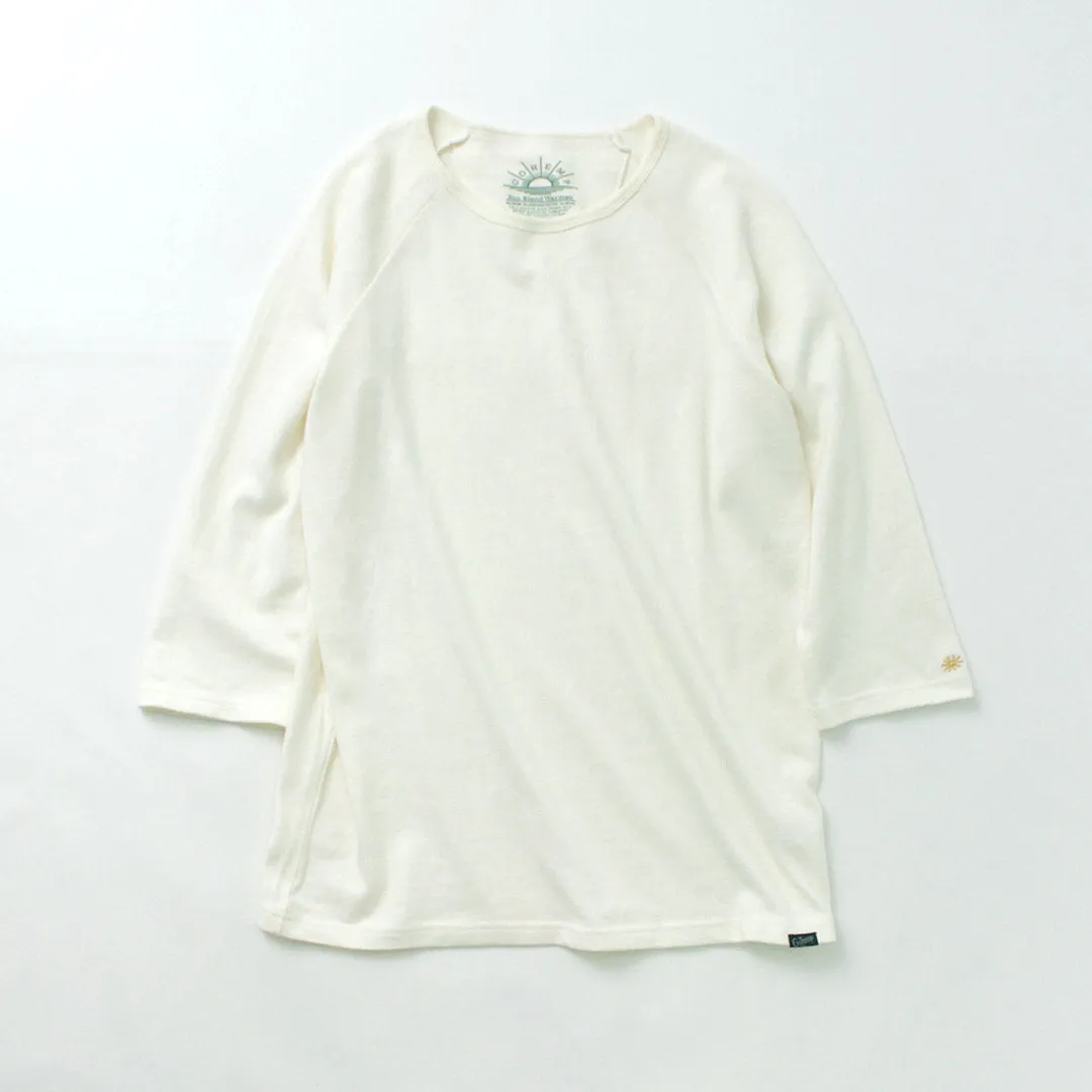 GOHEMP / Sunblend warmer Baseball sleeve crew t-shirt