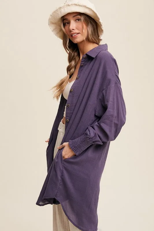 Harlow Button Down Shirt Dress