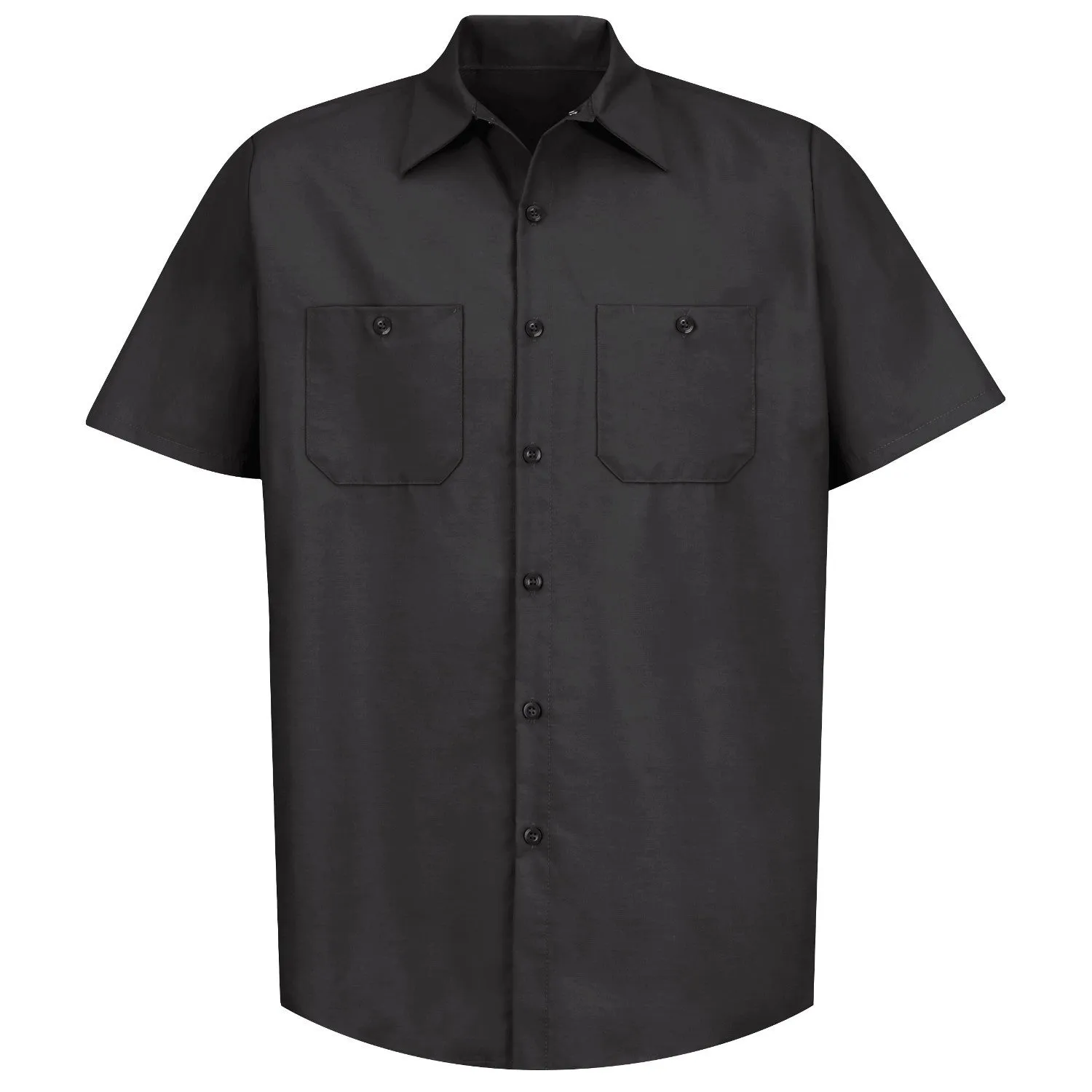 Industrial Work Shirt Short Sleeve - Black