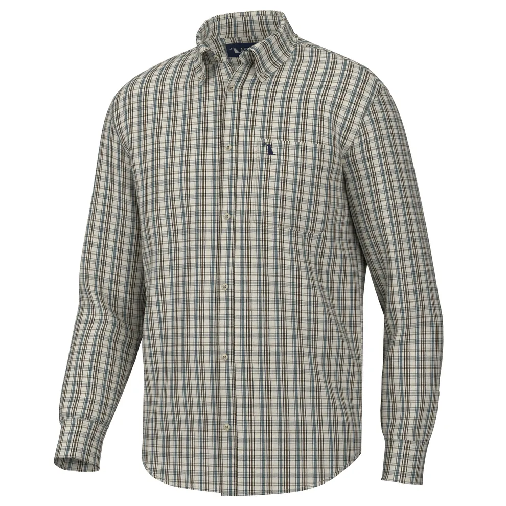 McNally Dress Shirt - Cream/Slate/Brown