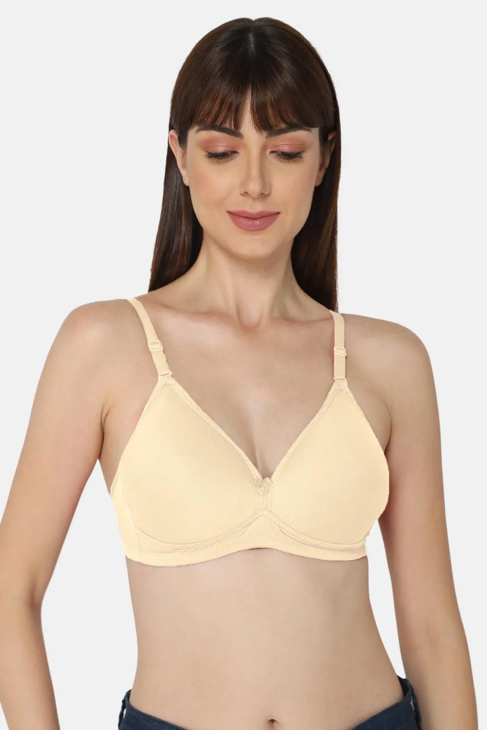 Medium Coverage Non-Wired Premium Cotton Wire-free Intimacy Padded Backless Bra - UC11