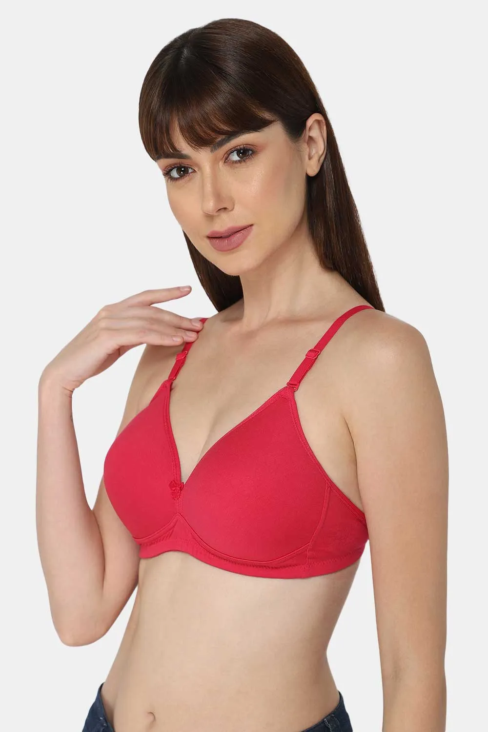 Medium Coverage Non-Wired Premium Cotton Wire-free Intimacy Padded Backless Bra - UC11