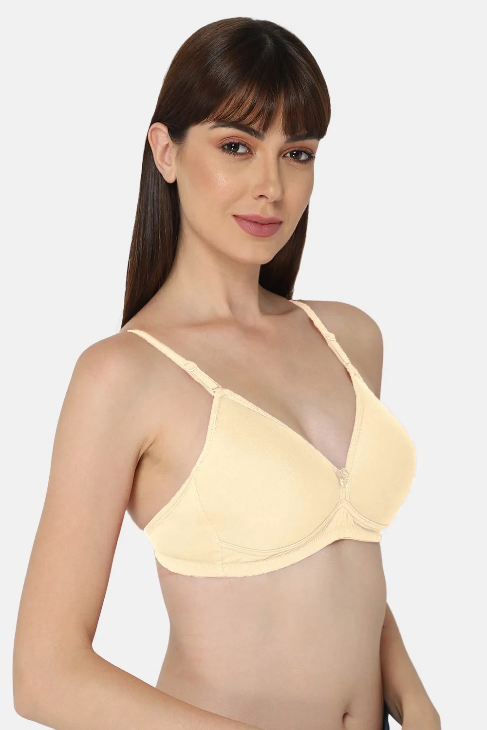 Medium Coverage Non-Wired Premium Cotton Wire-free Intimacy Padded Backless Bra - UC11