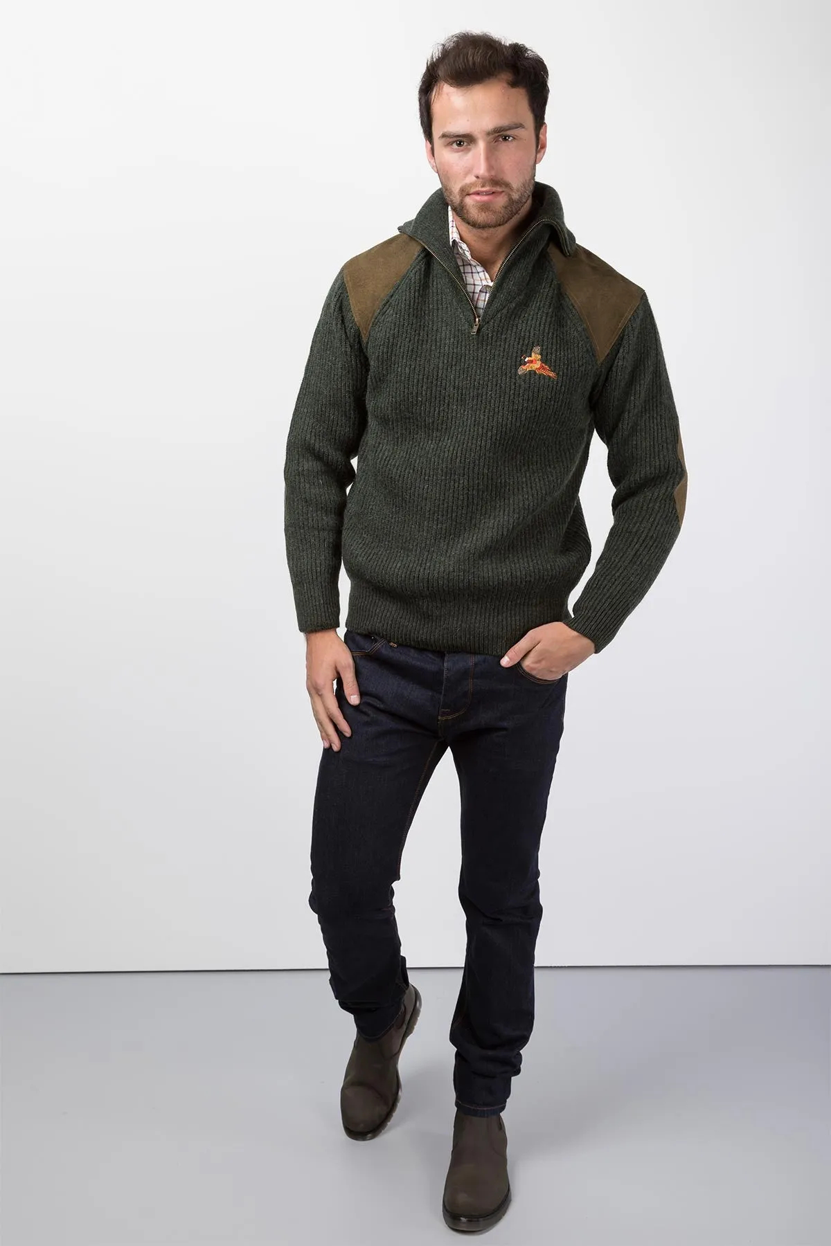 Men's Chunky Zip Neck Shooting Jumper