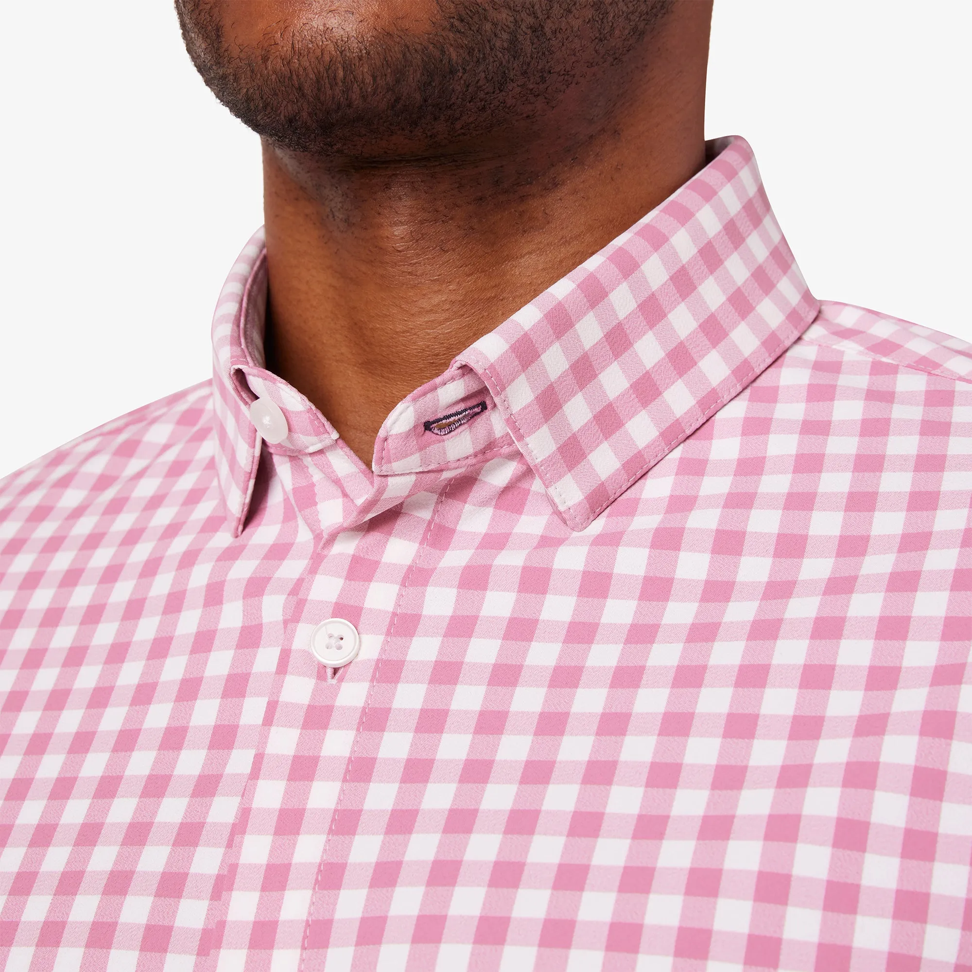 Men's Mizzen   Main | Leeward Trim Tall Long Sleeve | Rose Madison Check