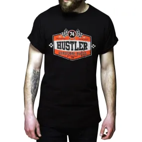 Men's Officially Licensed Hustler HST-590 'Hardcore Biker' Black T-Shirt