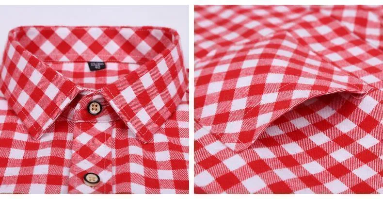 Men's Plaid Shirts Slim Fit Flanner Shirts