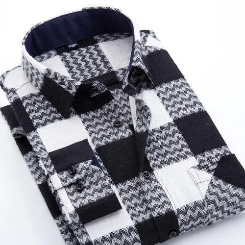 Men's Plaid Shirts Slim Fit Flanner Shirts