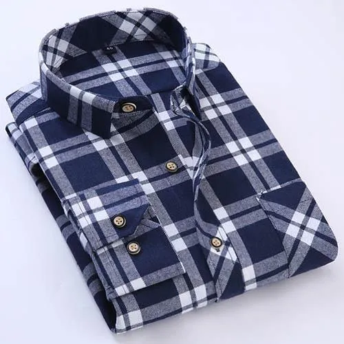 Men's Plaid Shirts Slim Fit Flanner Shirts