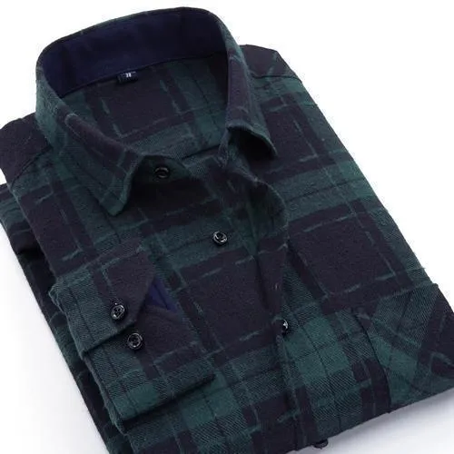 Men's Plaid Shirts Slim Fit Flanner Shirts