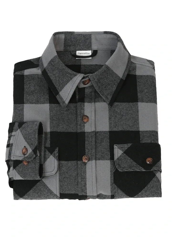 Men's Stalwart Heavyweight Flannel Shirts,10.6oz