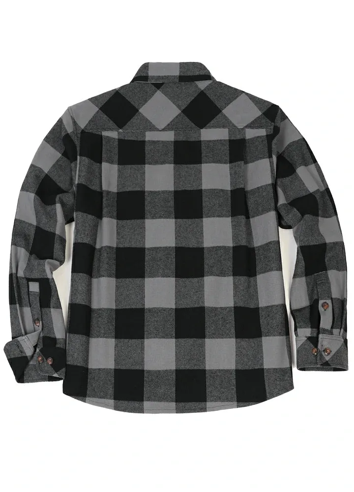 Men's Stalwart Heavyweight Flannel Shirts,10.6oz