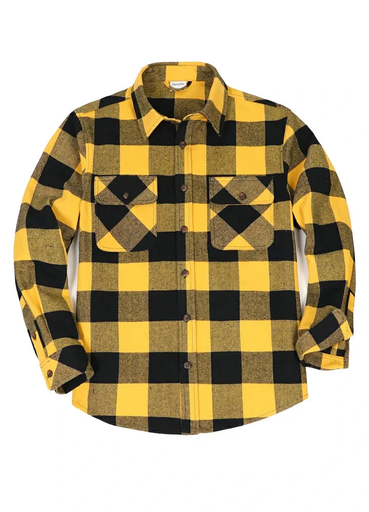 Men's Stalwart Heavyweight Flannel Shirts,10.6oz