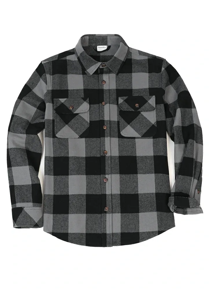 Men's Stalwart Heavyweight Flannel Shirts,10.6oz