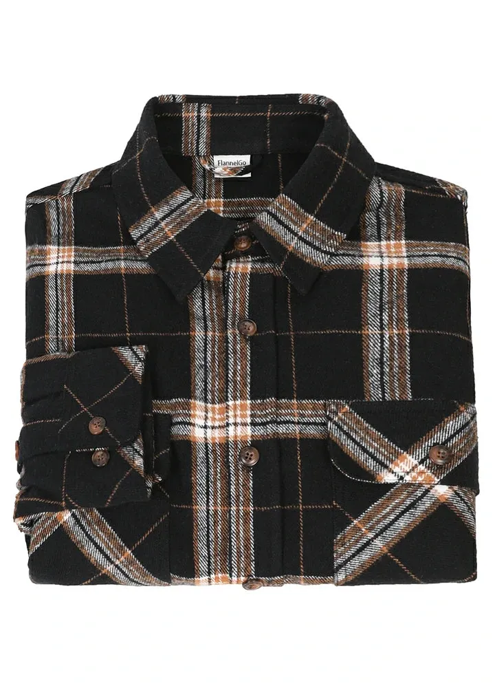 Men's Stalwart Heavyweight Flannel Shirts,10.6oz