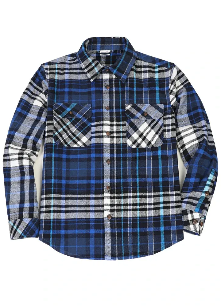 Men's Stalwart Heavyweight Flannel Shirts,10.6oz