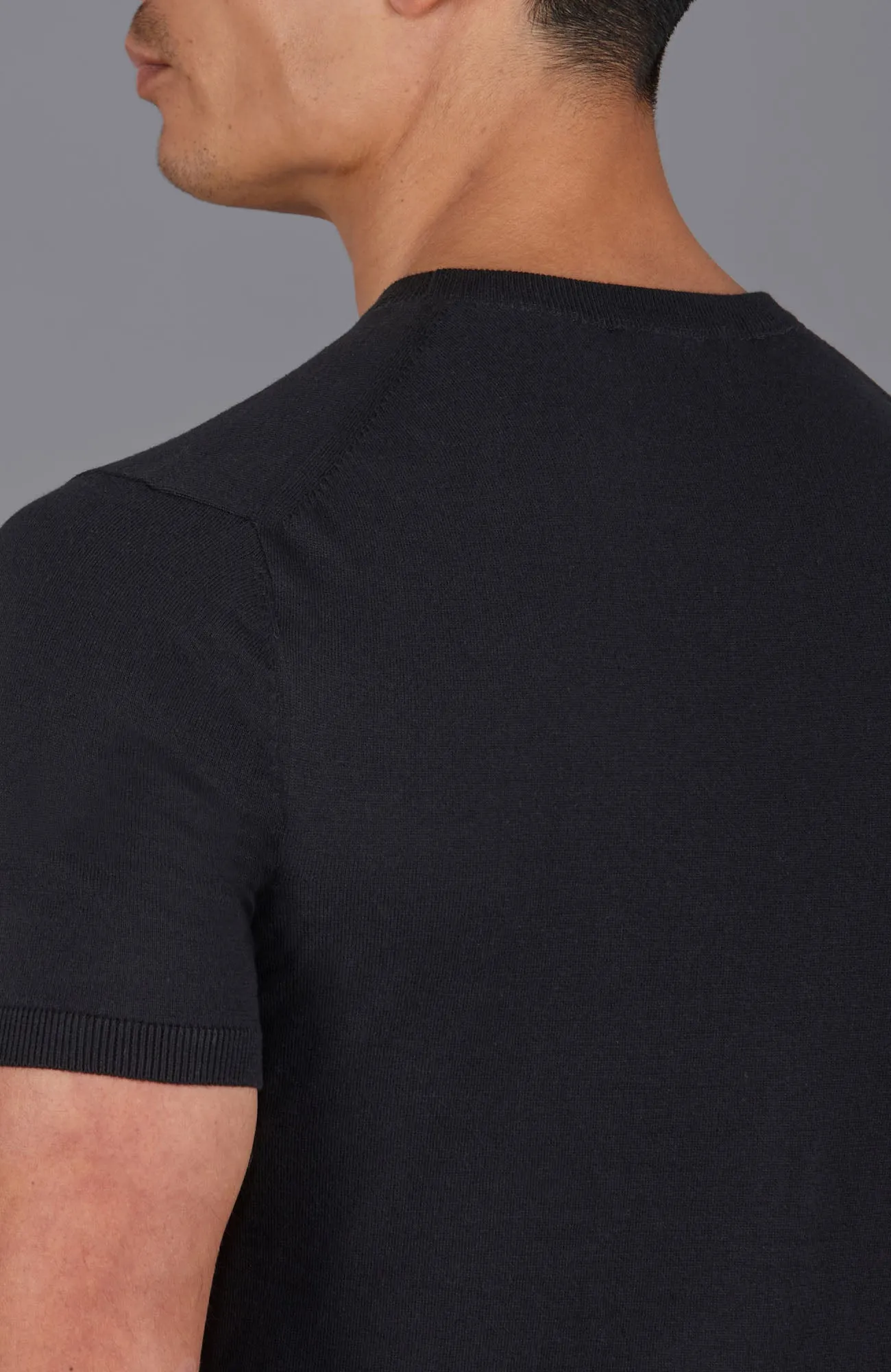 Mens Ultra Fine Cotton Knitted Pocket T-Shirt