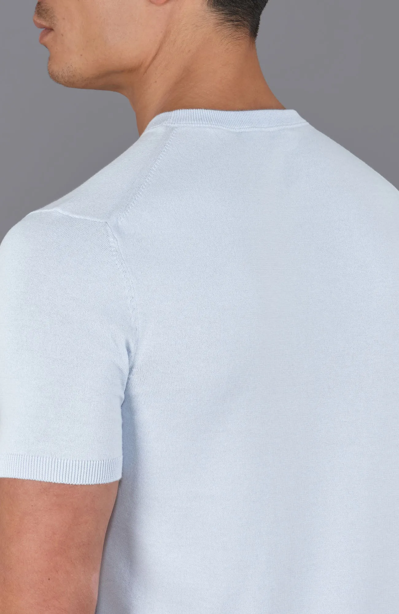 Mens Ultra Fine Cotton Knitted Pocket T-Shirt