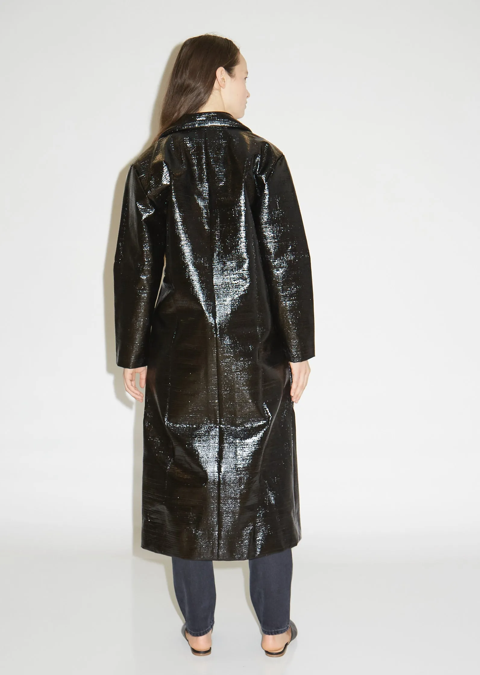 Mira Lacquered Coat