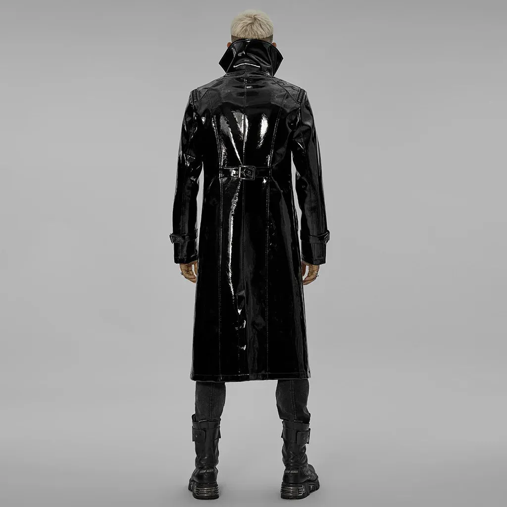 Necroharmonic PU Trench Coat