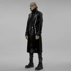 Necroharmonic PU Trench Coat