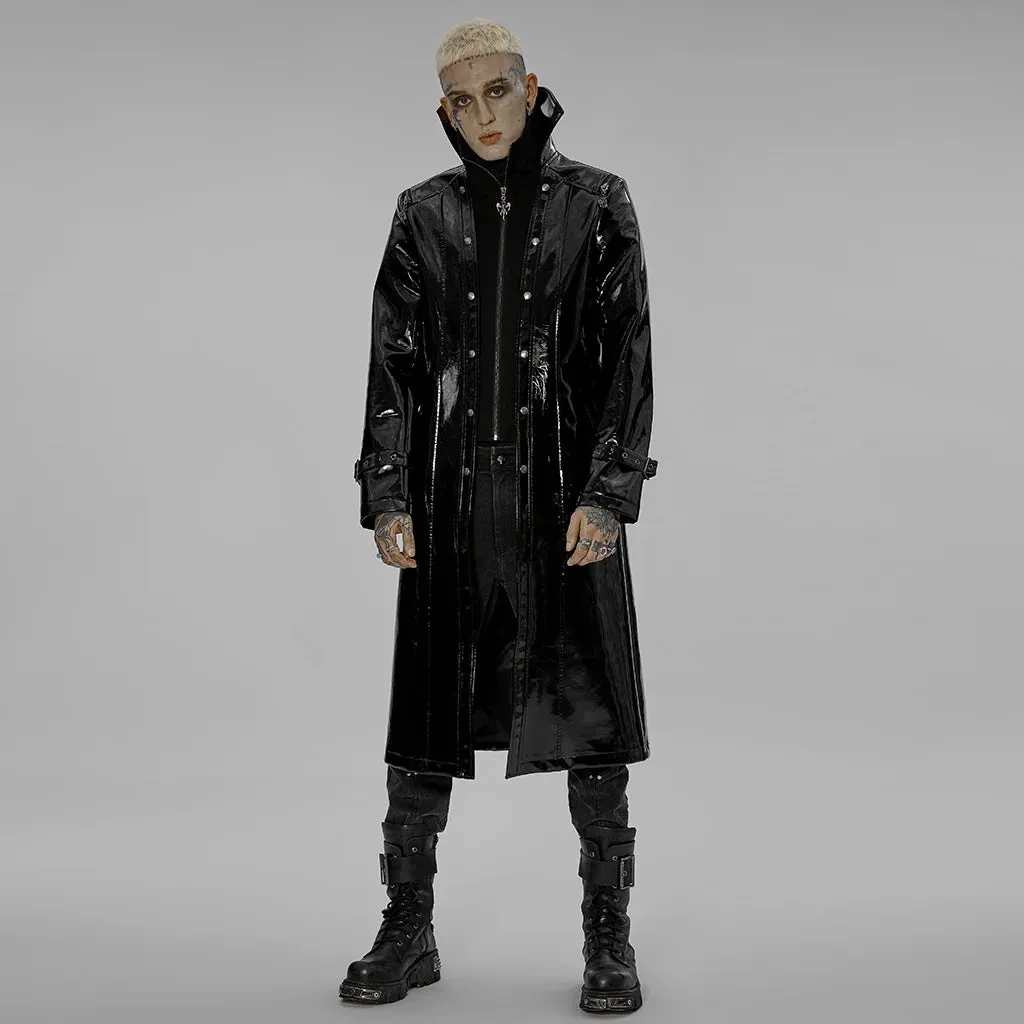 Necroharmonic PU Trench Coat