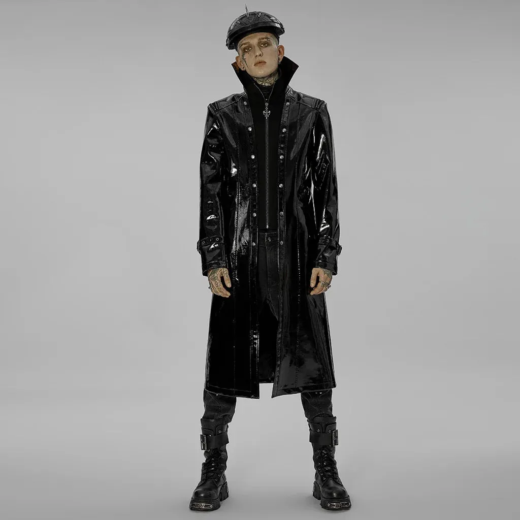 Necroharmonic PU Trench Coat