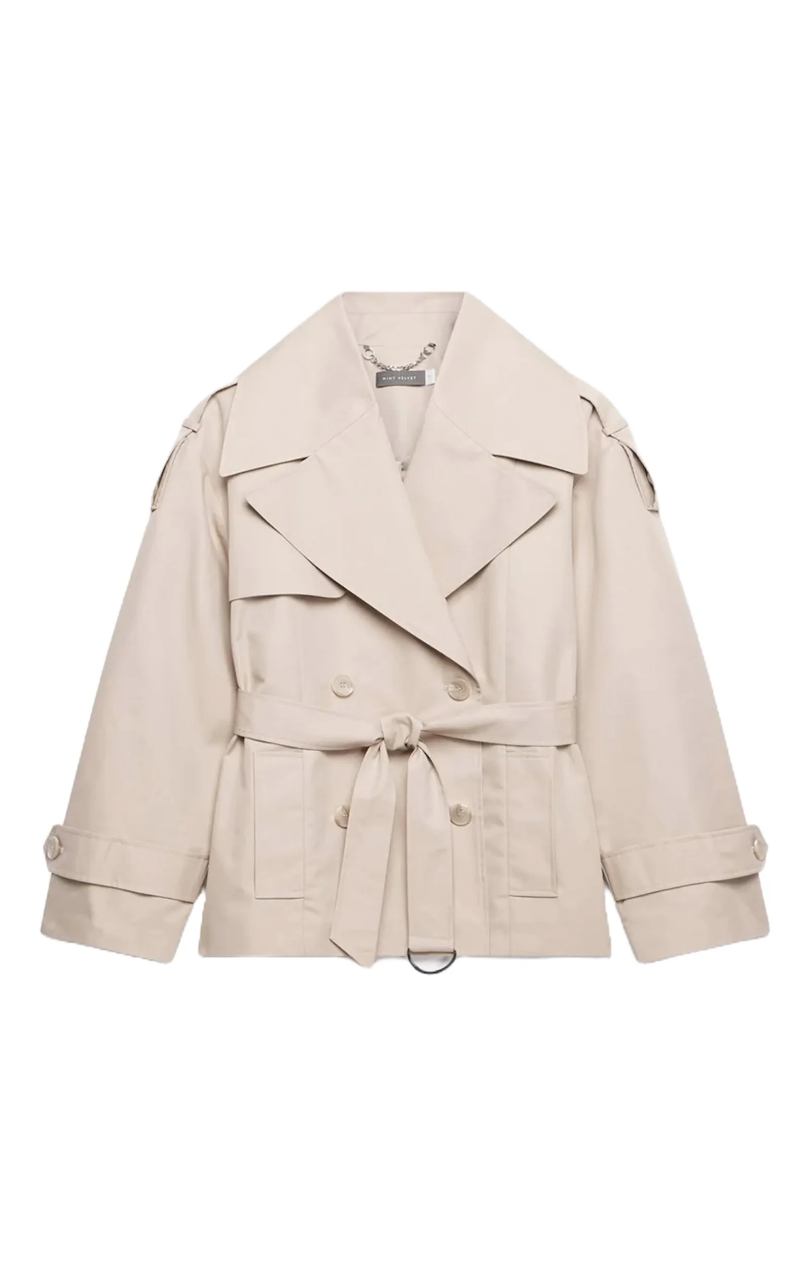 Neutral Short Trench Jacket