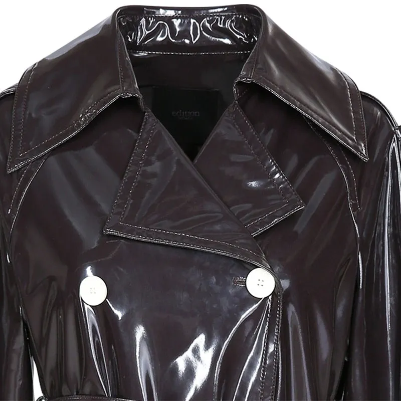 Nova Patent Leather Trench Coats - 3 Colors