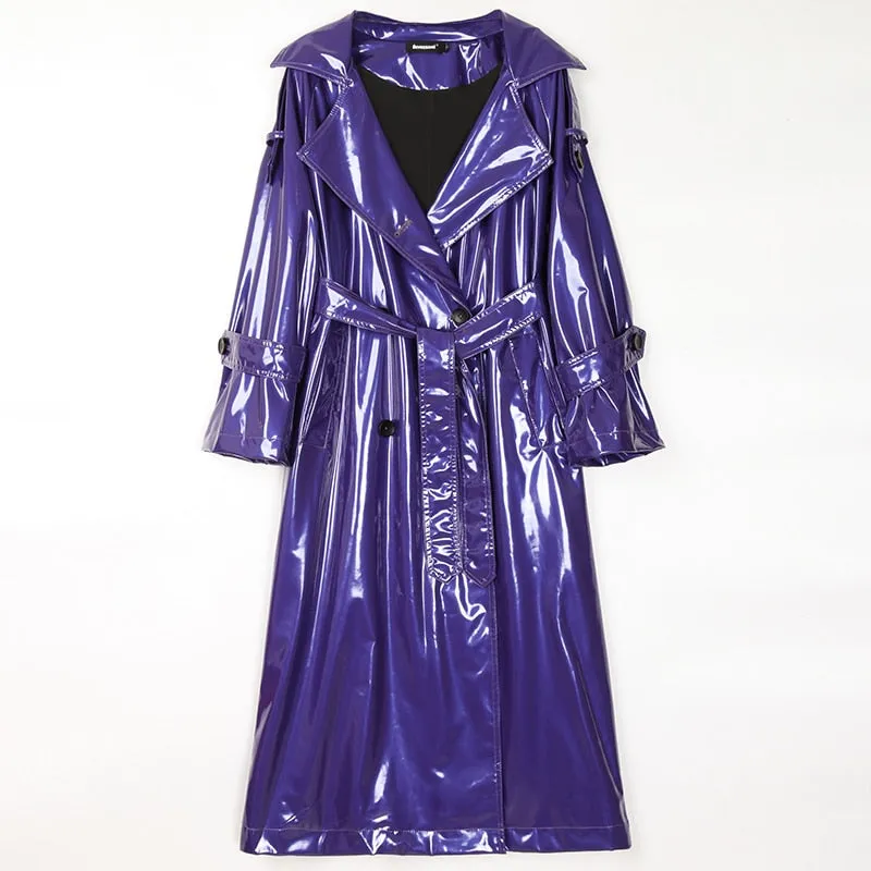 Nova Patent Leather Trench Coats - 3 Colors