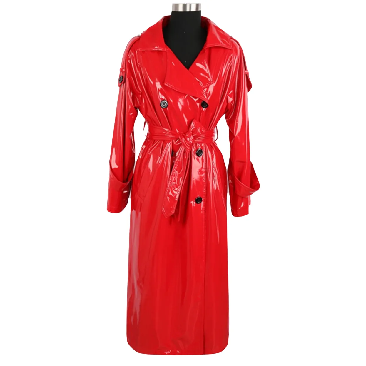 Nova Patent Leather Trench Coats - 3 Colors