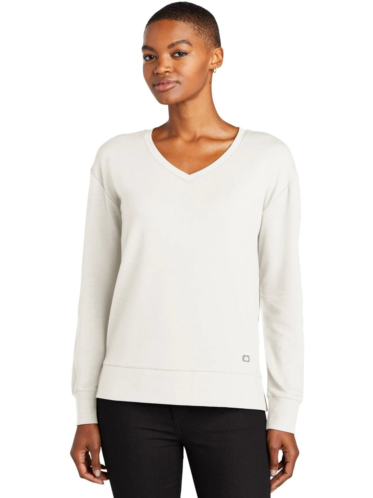 OGIO Ladies Luuma Flex Long Sleeve V-Neck