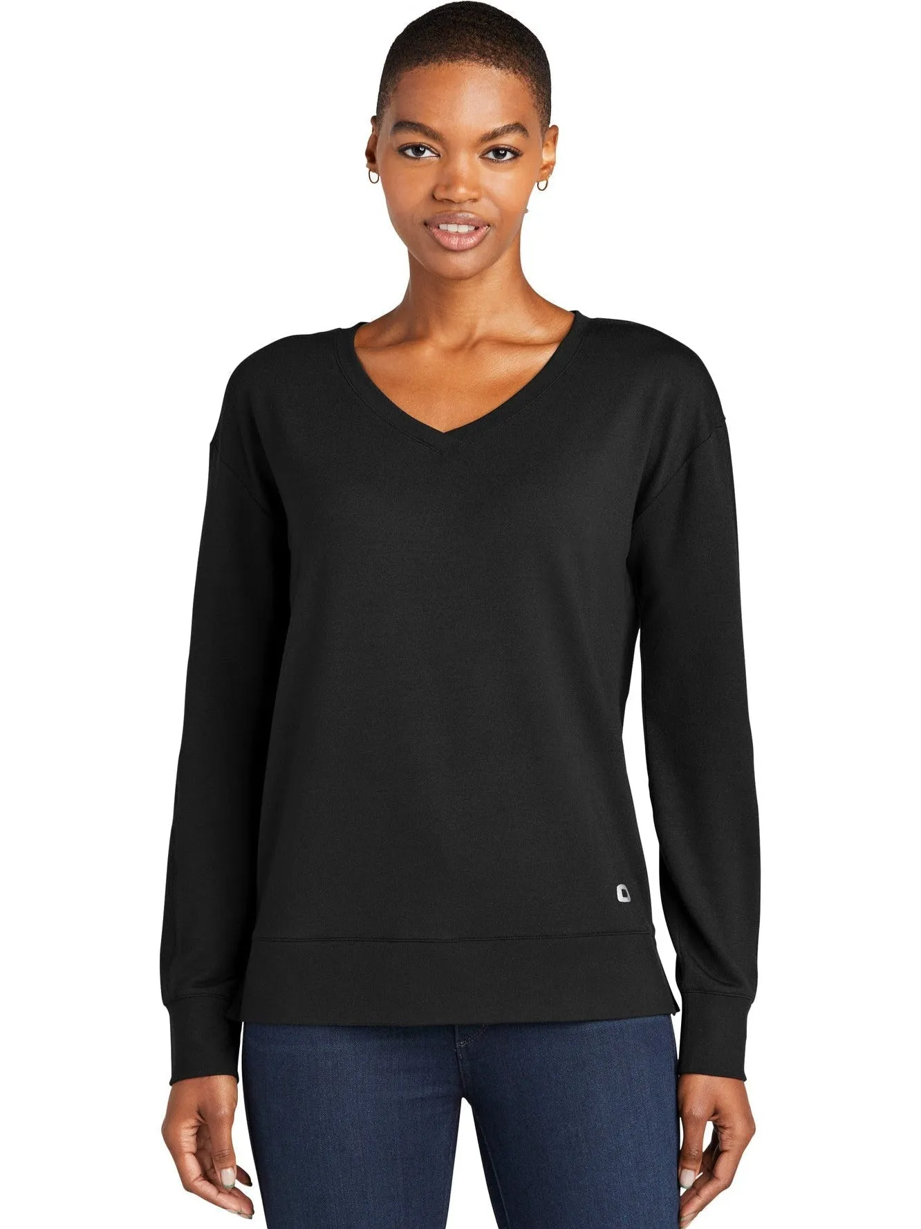 OGIO Ladies Luuma Flex Long Sleeve V-Neck