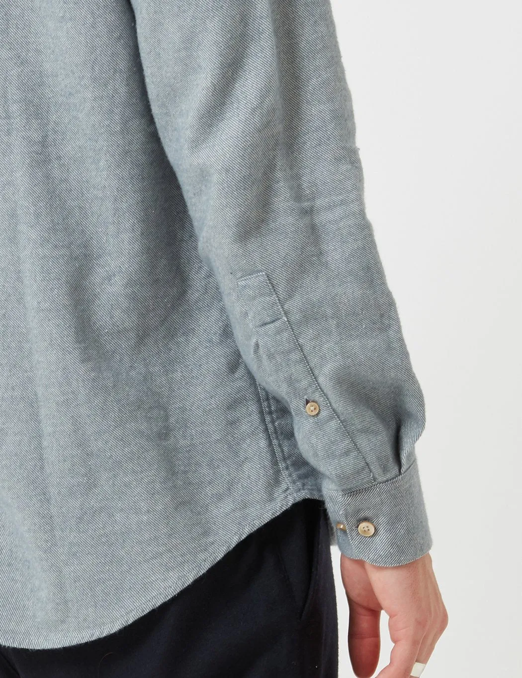 Portuguese Flannel Teca Shirt - Light Grey