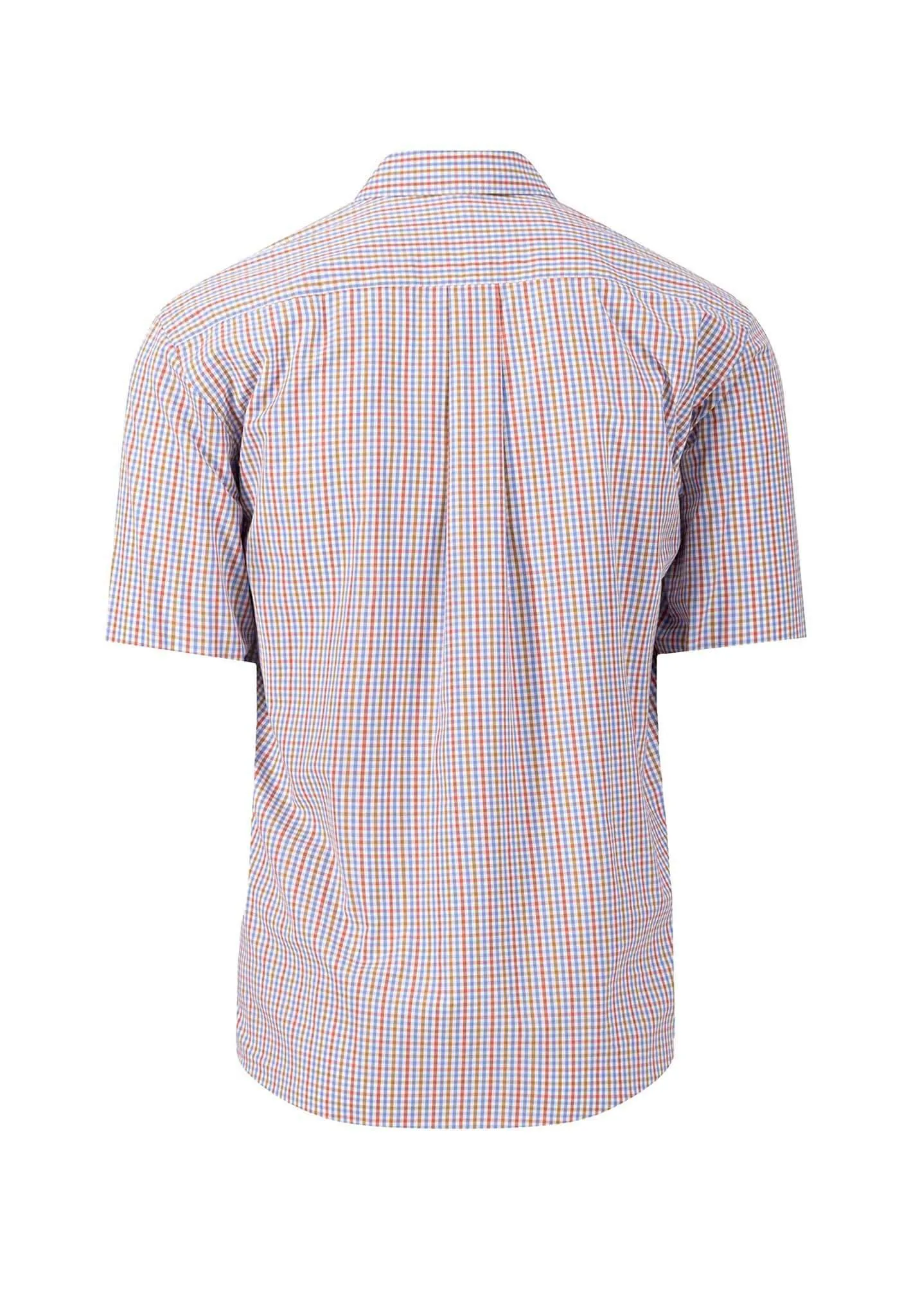 Short Sleeve Fine Checked Shirt