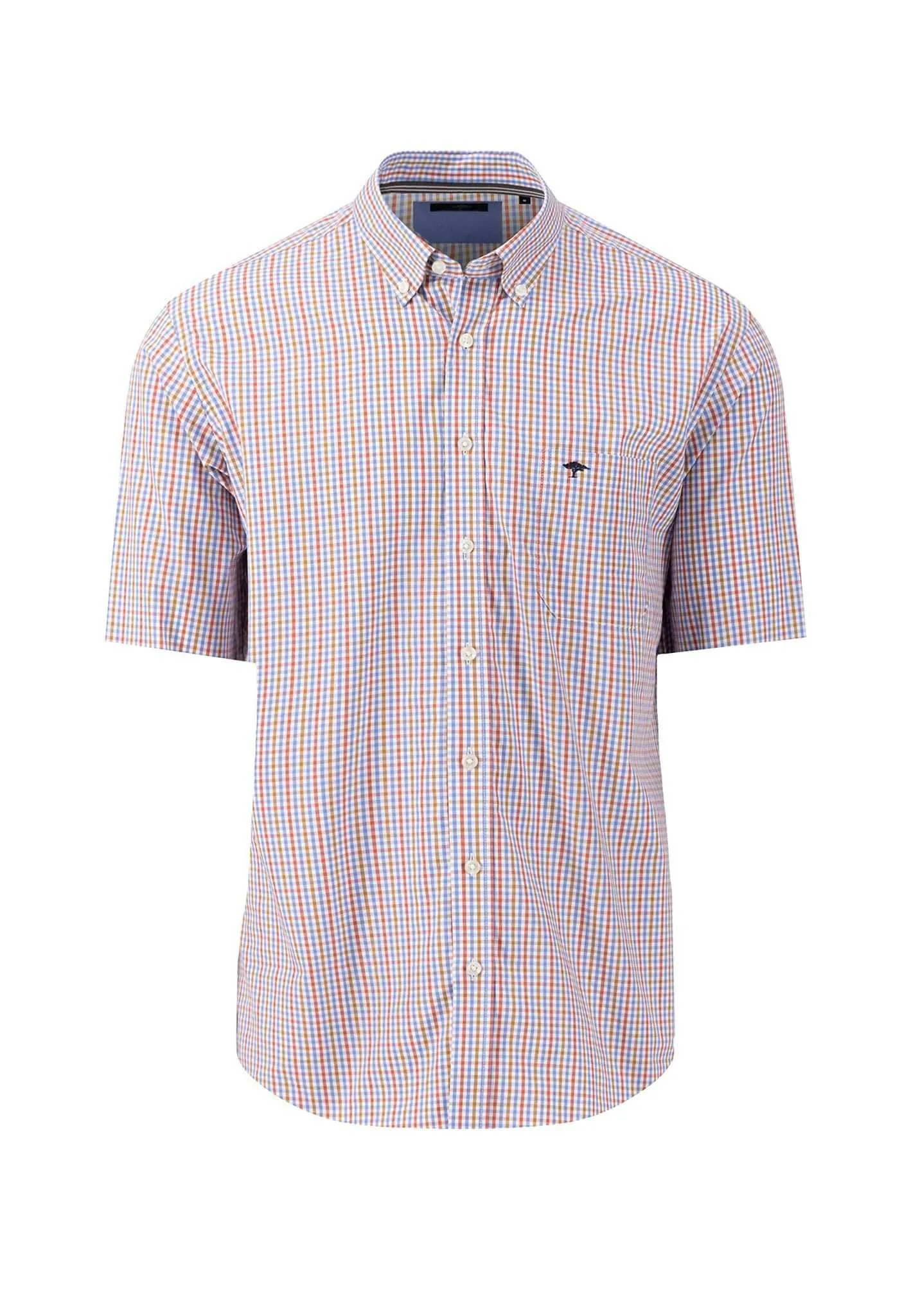 Short Sleeve Fine Checked Shirt