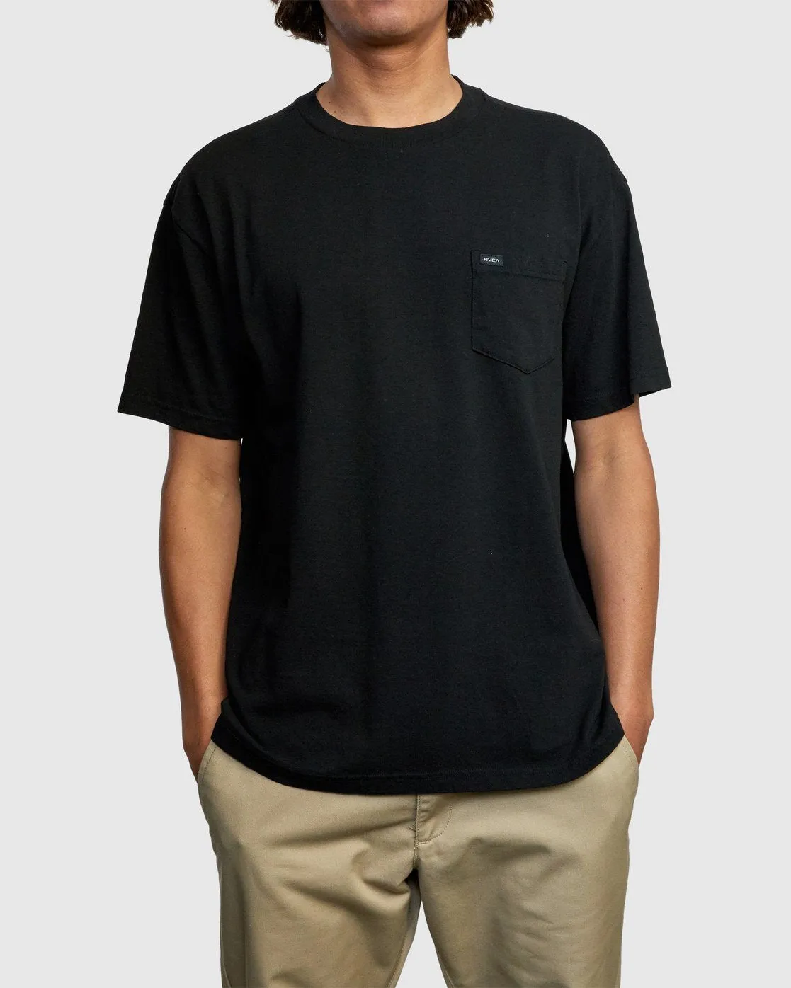 Solo Label Pigment Dye Tee - Black